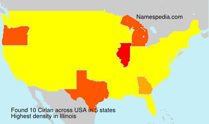 Surname Cirlan in USA