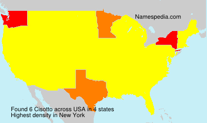 Surname Cisotto in USA