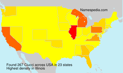 Surname Ciucci in USA