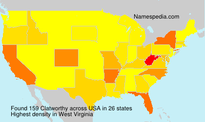 Surname Clatworthy in USA