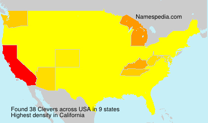 Surname Clevers in USA