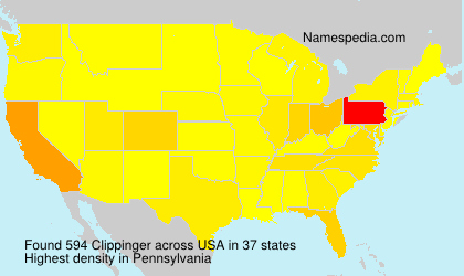 Surname Clippinger in USA