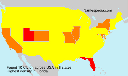 Surname Clyton in USA