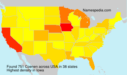 Surname Coenen in USA