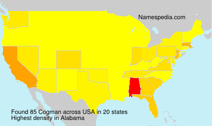 Surname Cogman in USA