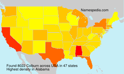 Surname Colburn in USA