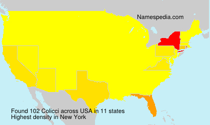 Surname Colicci in USA