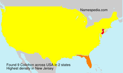 Surname Colichon in USA