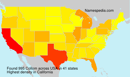 Surname Collom in USA