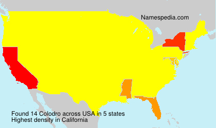 Surname Colodro in USA