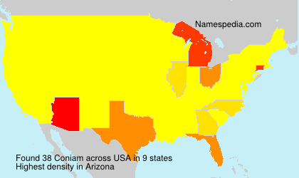Surname Coniam in USA