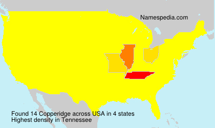 Surname Copperidge in USA