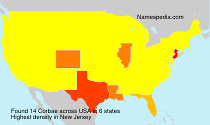 Surname Corbae in USA