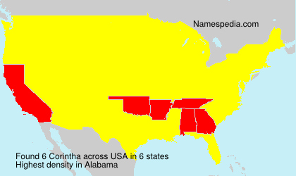 Surname Corintha in USA