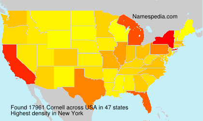 Surname Cornell in USA