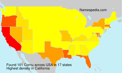 Surname Cornu in USA