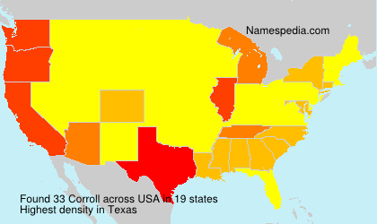 Surname Corroll in USA