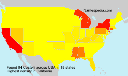 Surname Costelli in USA