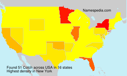 Surname Cotch in USA
