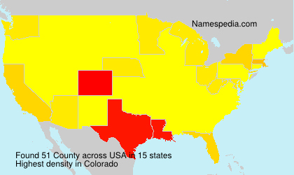 Surname County in USA