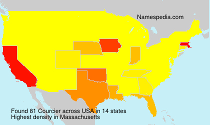 Surname Courcier in USA