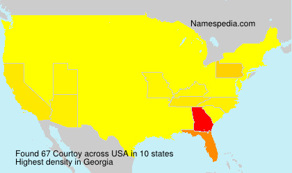 Surname Courtoy in USA
