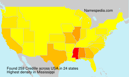 Surname Credille in USA