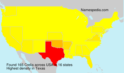 Surname Crelia in USA