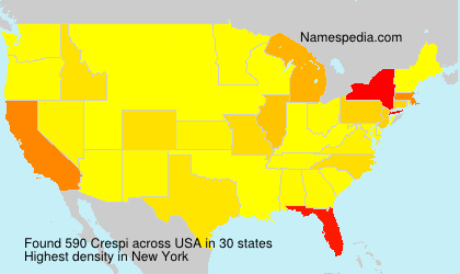 Surname Crespi in USA