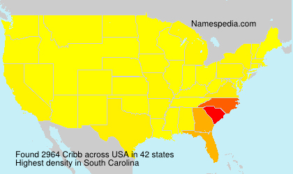 Surname Cribb in USA