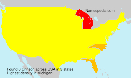 Surname Crinson in USA