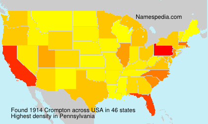 Surname Crompton in USA
