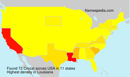 Surname Crozat in USA