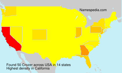 Surname Crozer in USA