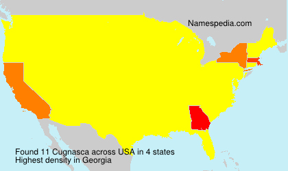 Surname Cugnasca in USA