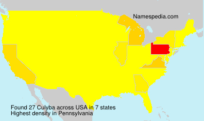 Surname Culyba in USA