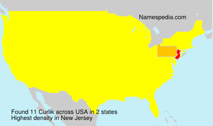 Surname Curlik in USA