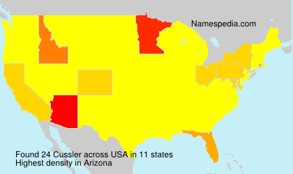 Surname Cussler in USA
