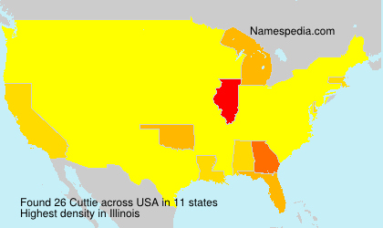 Surname Cuttie in USA