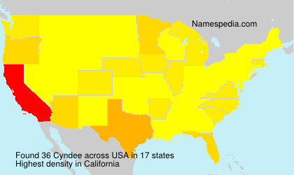 Surname Cyndee in USA
