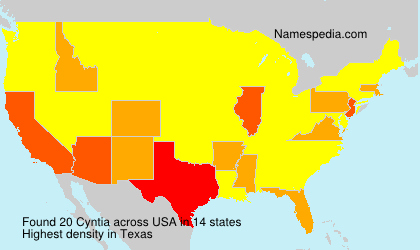 Surname Cyntia in USA