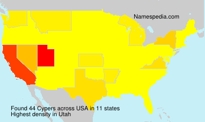Surname Cypers in USA