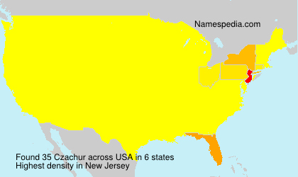 Surname Czachur in USA