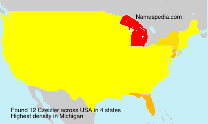 Surname Czeizler in USA