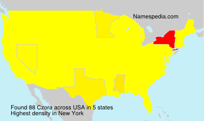 Surname Czora in USA