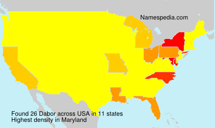 Surname Dabor in USA