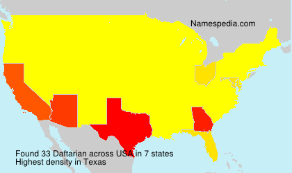 Surname Daftarian in USA