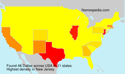 Surname Dalise in USA