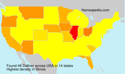 Surname Dallner in USA