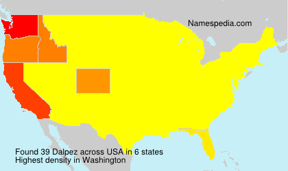 Surname Dalpez in USA